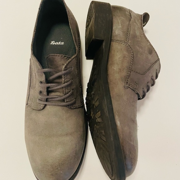 Bata Men’s Grey Derby Shoes - Picture 3 of 4